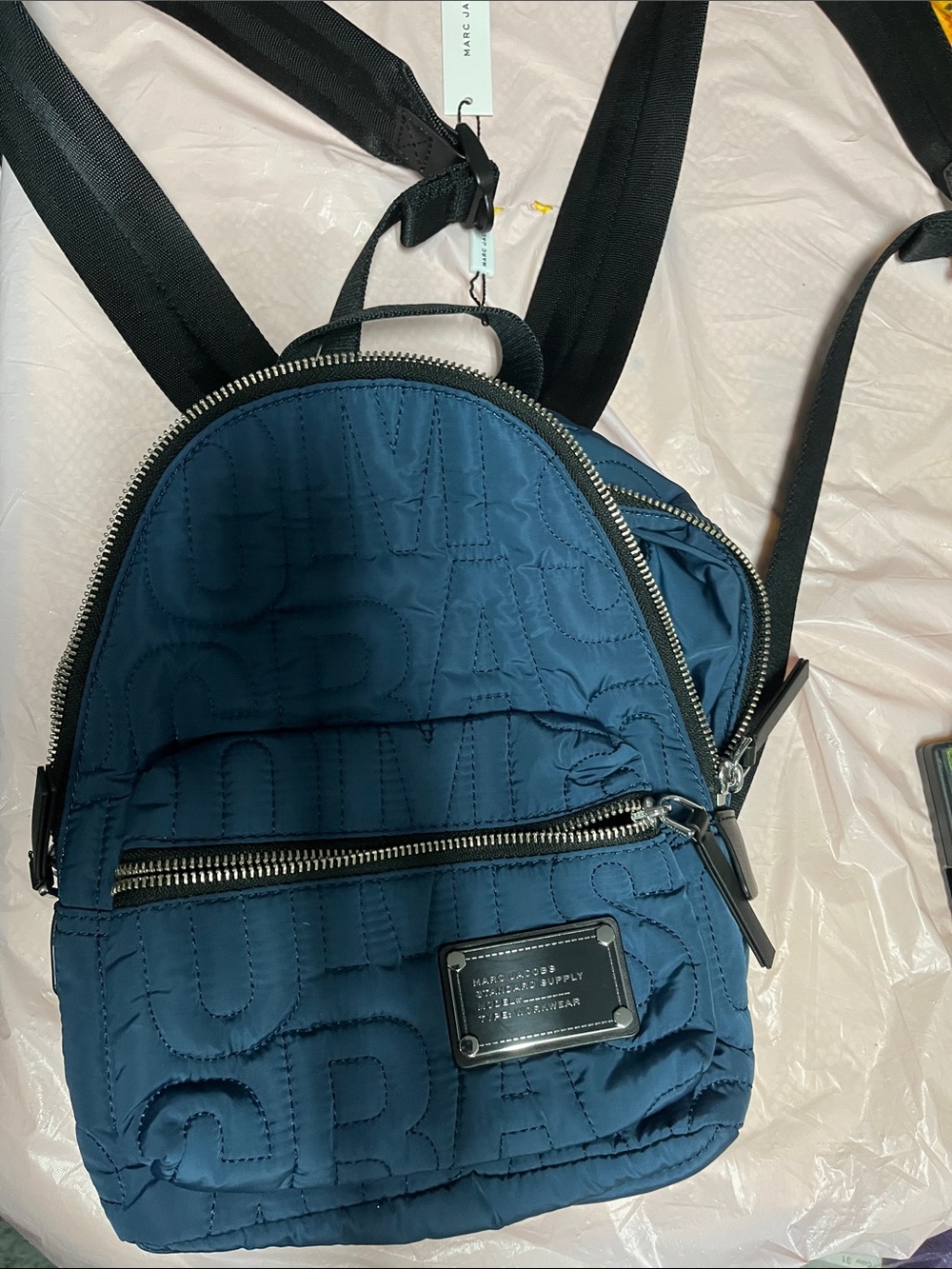 Marc Jacobs Quilted Mini Backpack in Teal